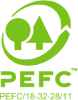 certificazione PEFC catena di custodia per legname proveniente da foreste gestite in modo sostenibile - Rainoldi Legnami
